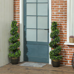 Set Of 2 Decorative Artificial Plants With Lavender And Pot