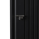 4x4 Ft Metal Apex Roof Garden Tool Storage Shed