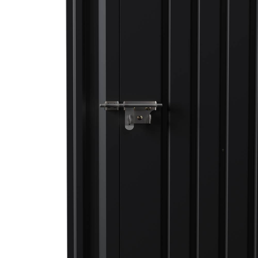 4x4 Ft Metal Apex Roof Garden Tool Storage Shed