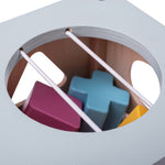 Bigjigs Toys Wooden Shape Sorter, Includes 9 Play Pieces