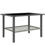 Outdoor Rattan Coffee Table, Rectangular Tea Side Table