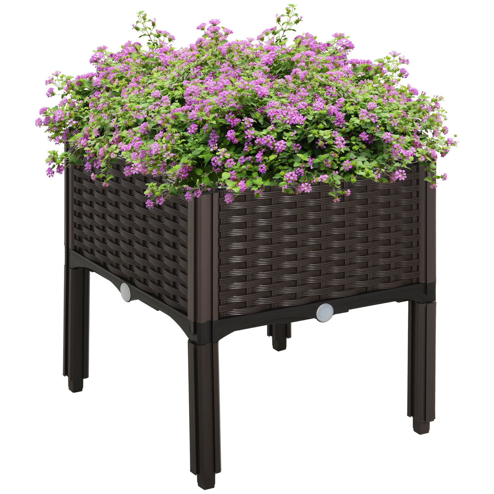 26l Raised Flower Bed Stand 40x40x44cm