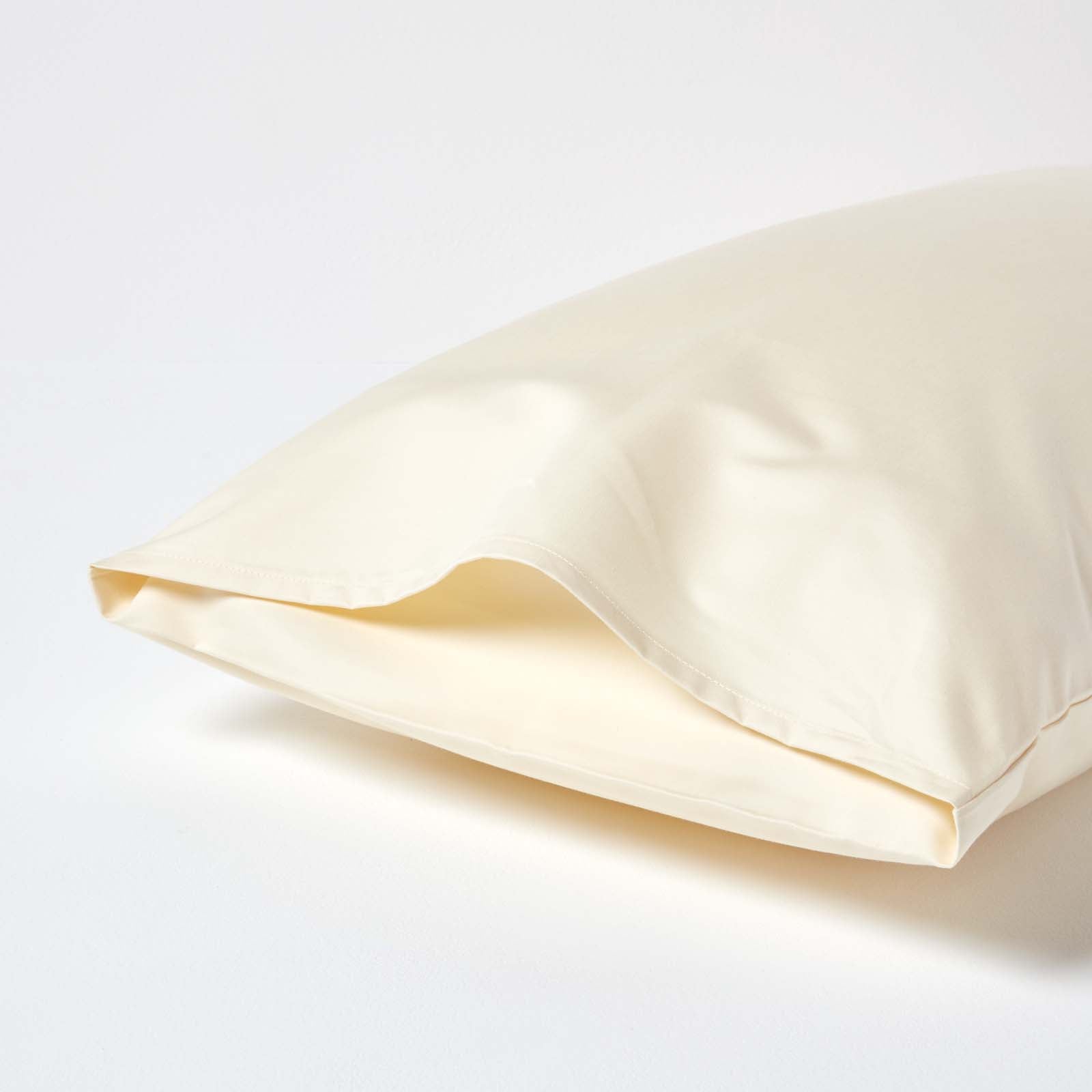 Egyptian Cotton Housewife Pillowcase 1000 Tc | 48 x 74cm | Cream
