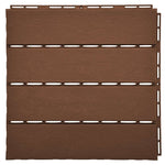 Polydeck Pvc Interlocking Decking Tiles - Brown | Set of 36 | Brown