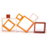 Wooden Stacking Squares, Stacking & Sorting Toy - 7 Pieces