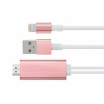 Full Hd Support Hdmi Connector Cable For Phone/pad | Pink