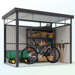 5.3x8.5ft Galvanised Steel Garden Shed