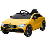 Aiyaplay Mercedes-amg Cla 45 Licensed 12v Ride On Car W/ Music | Yellow