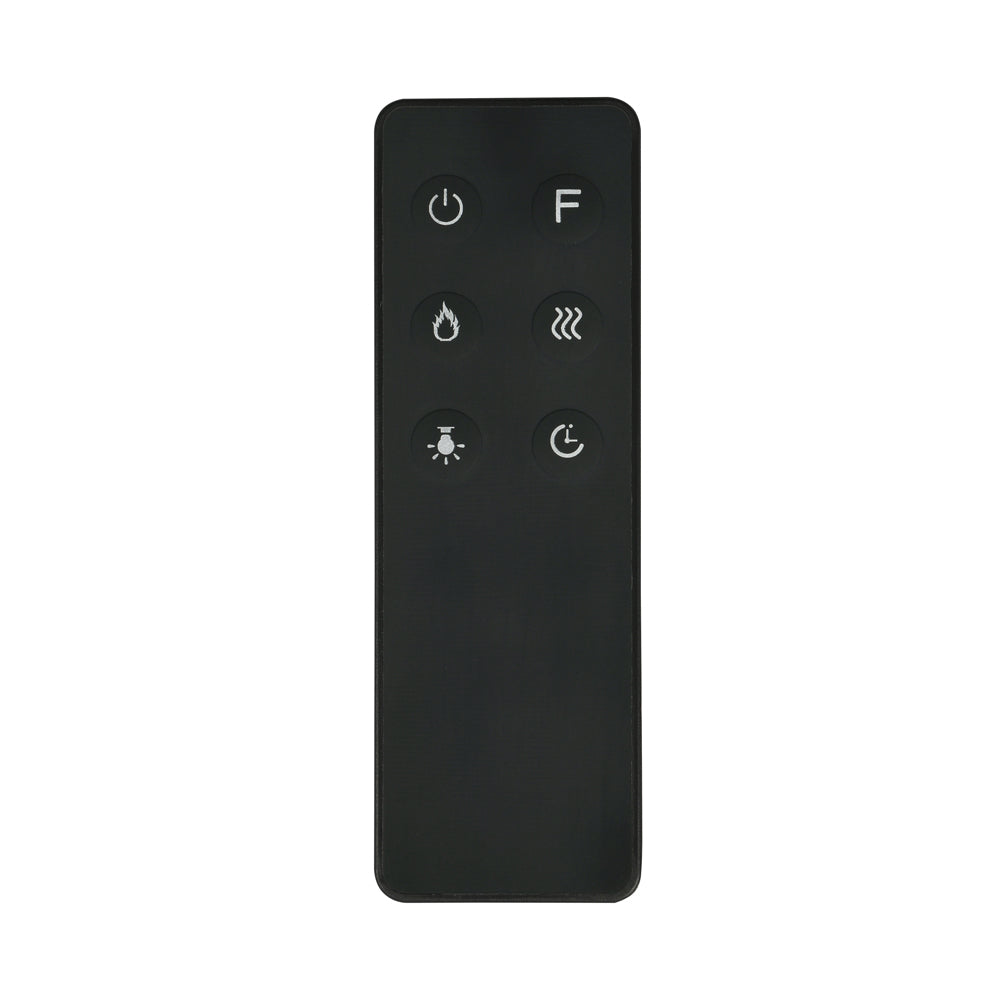 50/60-inch 3-in-1 Electric Fireplace, Wall Mounted / Recessed / Freestanding, Tempered Glass Panel, 12 Flame Colors, 5 Brightness Levels, Timer & Remote Control | Medium | Black