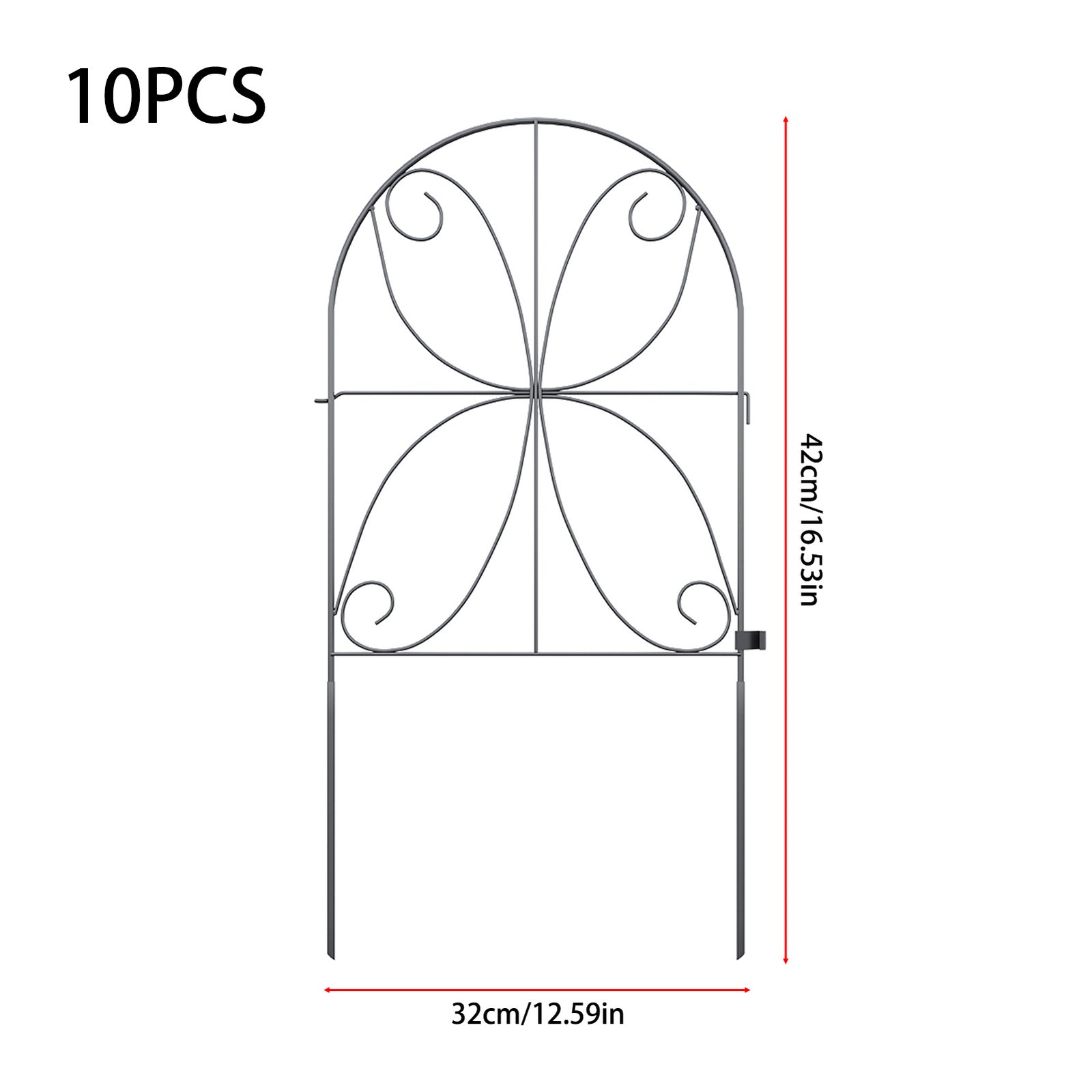Breeins 10pcs Decorative Garden Border Fence Panels