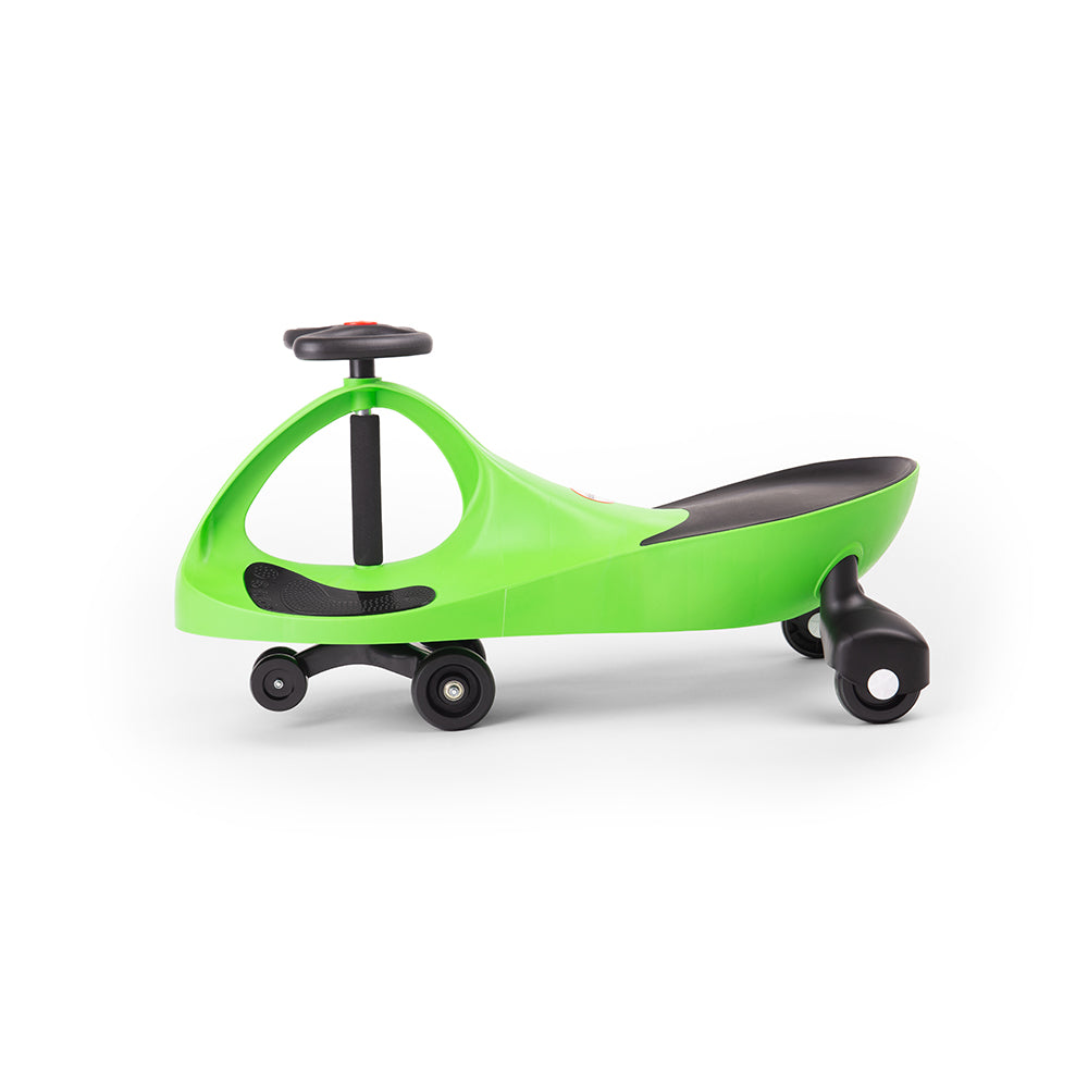 Unique Self Propelled Kids Ride On Toy, Wiggle Car - Green