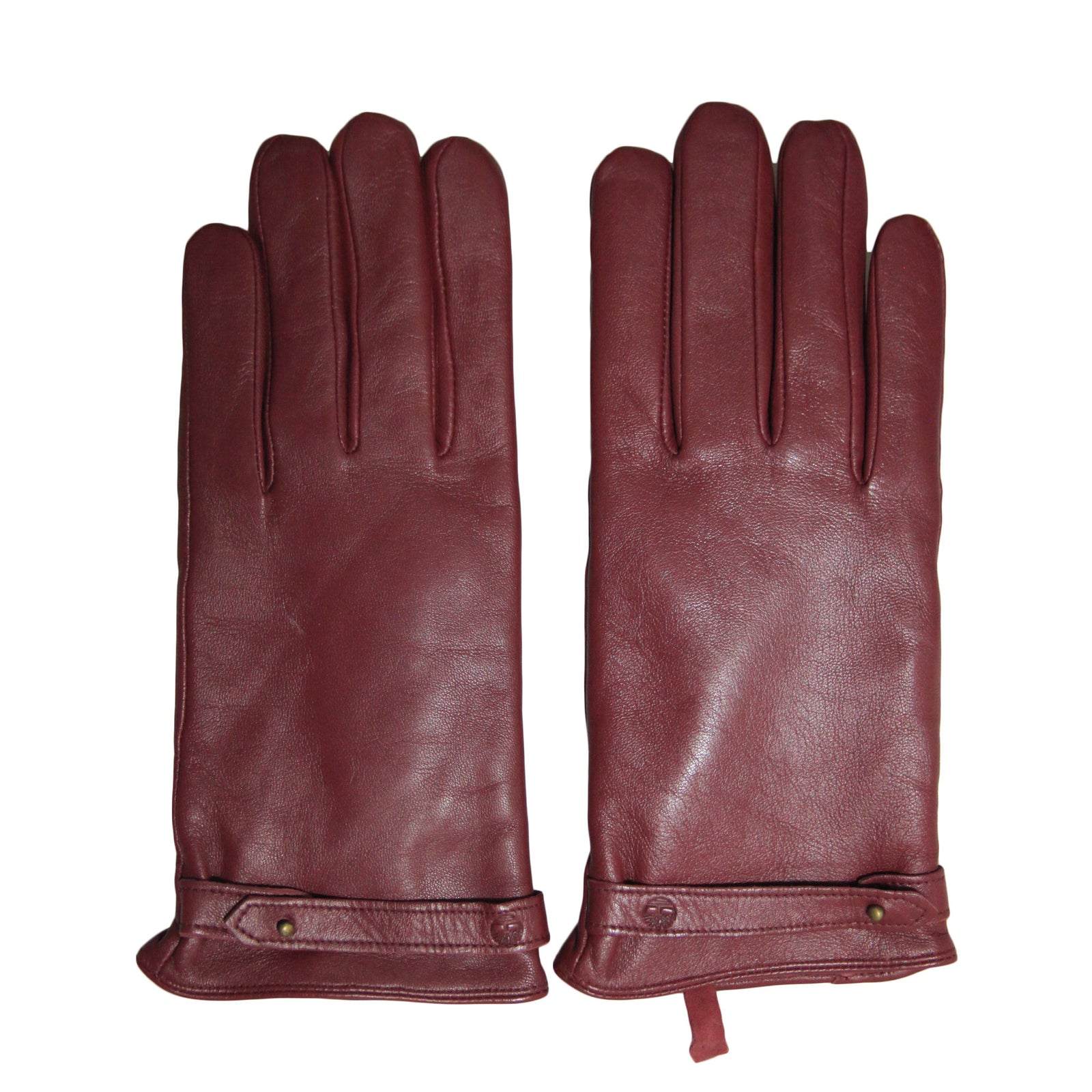 Womens/ladies Leather Gloves | Small | Red