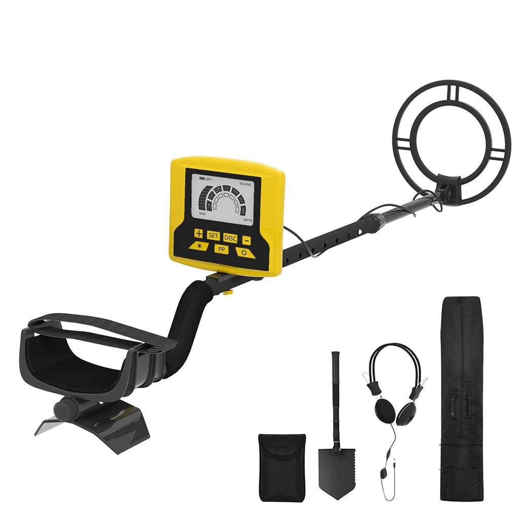 Deep Professional Metal Detector Hunt Treasure Gold Coins Waterproof | Black