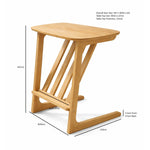Greenhurst C-shaped Coffee Table With Magazine Rack