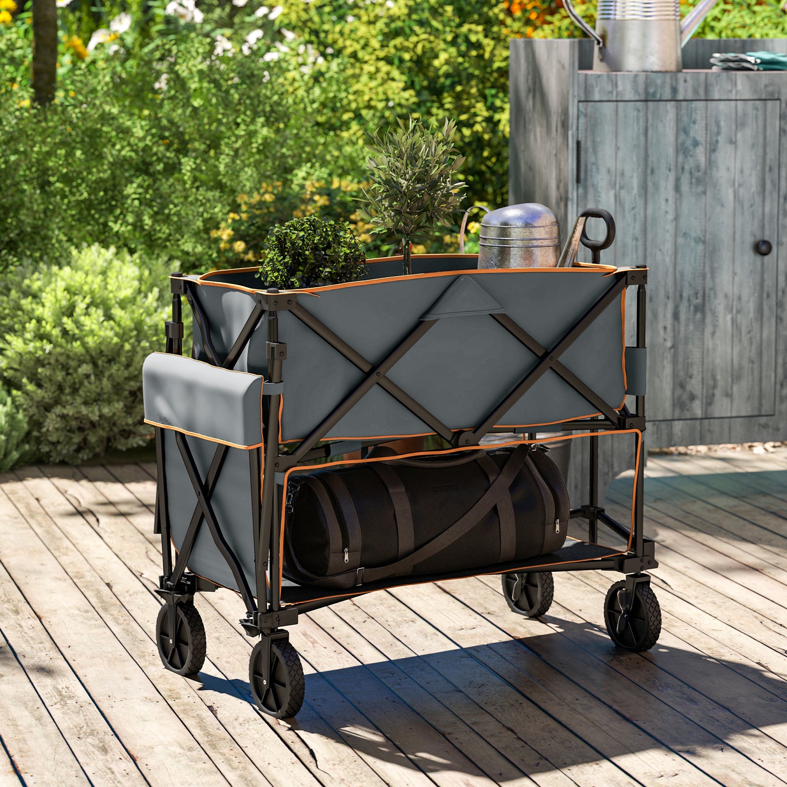 200kg Double Decker Trolley, 350l Capacity | Gray