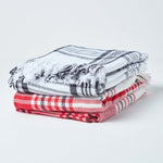 Tartan Check Sofa And Bed Throw | 255cm x 360cm | Red