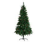 1.8m Artificial Christmas Tree With Foldable Metal Stand