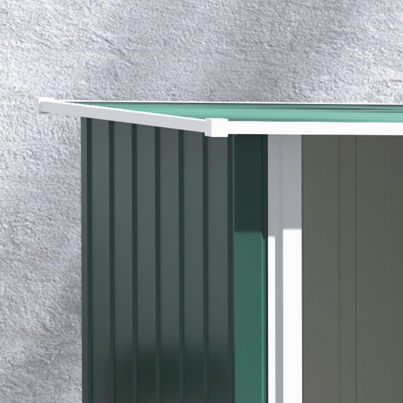 Outdoor Storage Shed Steel Garden Shed With Lockable Door | Forest Green