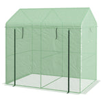 Walk-in Greenhouse W/ Mesh Windows & Roll-up Door