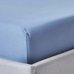Egyptian Cotton Fitted Sheet 1000 Tc | Double | Airforce Blue