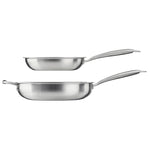 Tri-ply 2 Piece Frying Pan Set - 22cm & 28cm