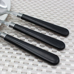 Cutlery Sets Stainless Steel Black Pp Handle 24 Piece Set