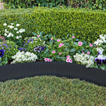 6m Corrugated Metal Garden Edging | Black