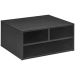 Desktop Printer Stand With 3 Open Compartments | One Size | Black
