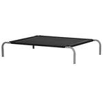 Pawhut Cooling Pet Bed Elevated Dog Bed With Non-slip Pads For Large Medium Dogs | Black