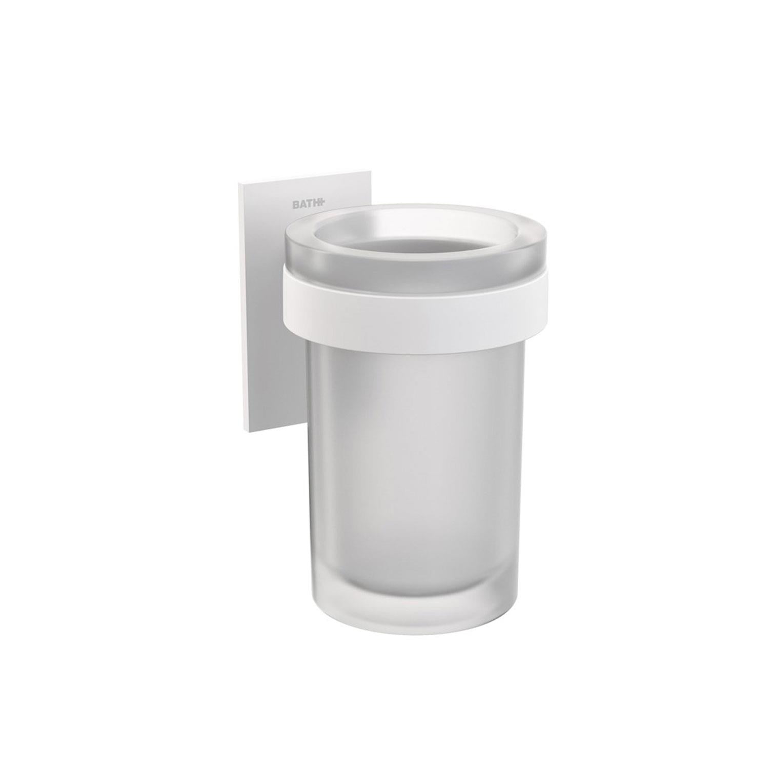 Wall-mounted Toothbrush Holder, Self-adhesive, White, Stick Collection
