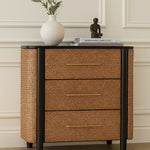 Havana Weave 3 Drawer Chest, Brown