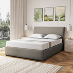 Bethany Fabric Ottoman Bed Frame | King | Light Brown