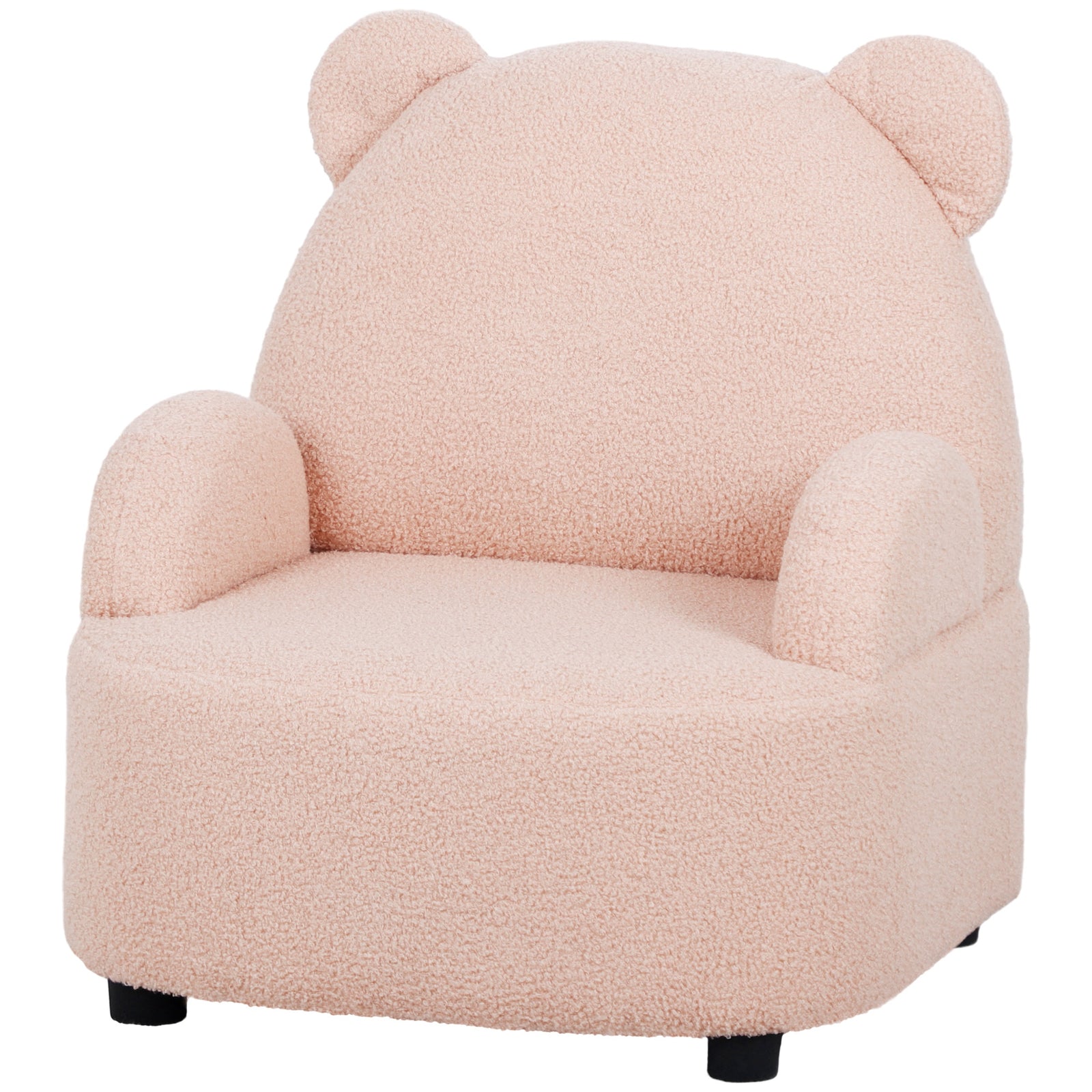 Kids Armchair, Bear Shaped Toddler Chair For Bedroom | Pink