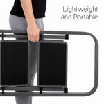 4 Step Ladder Heavy-duty Steel Folding Step Stool 150kg Capacity | Grey