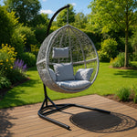 Hanging Rattan Egg Chair | Grey