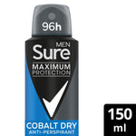 Men Anti-perspirant Deodorant Cobalt Dry 96h Maximum Protection 150ml, 6 Pk | Set of 6