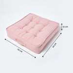 Cotton Armchair Booster Cushion | 50cm x 50cm | Pink