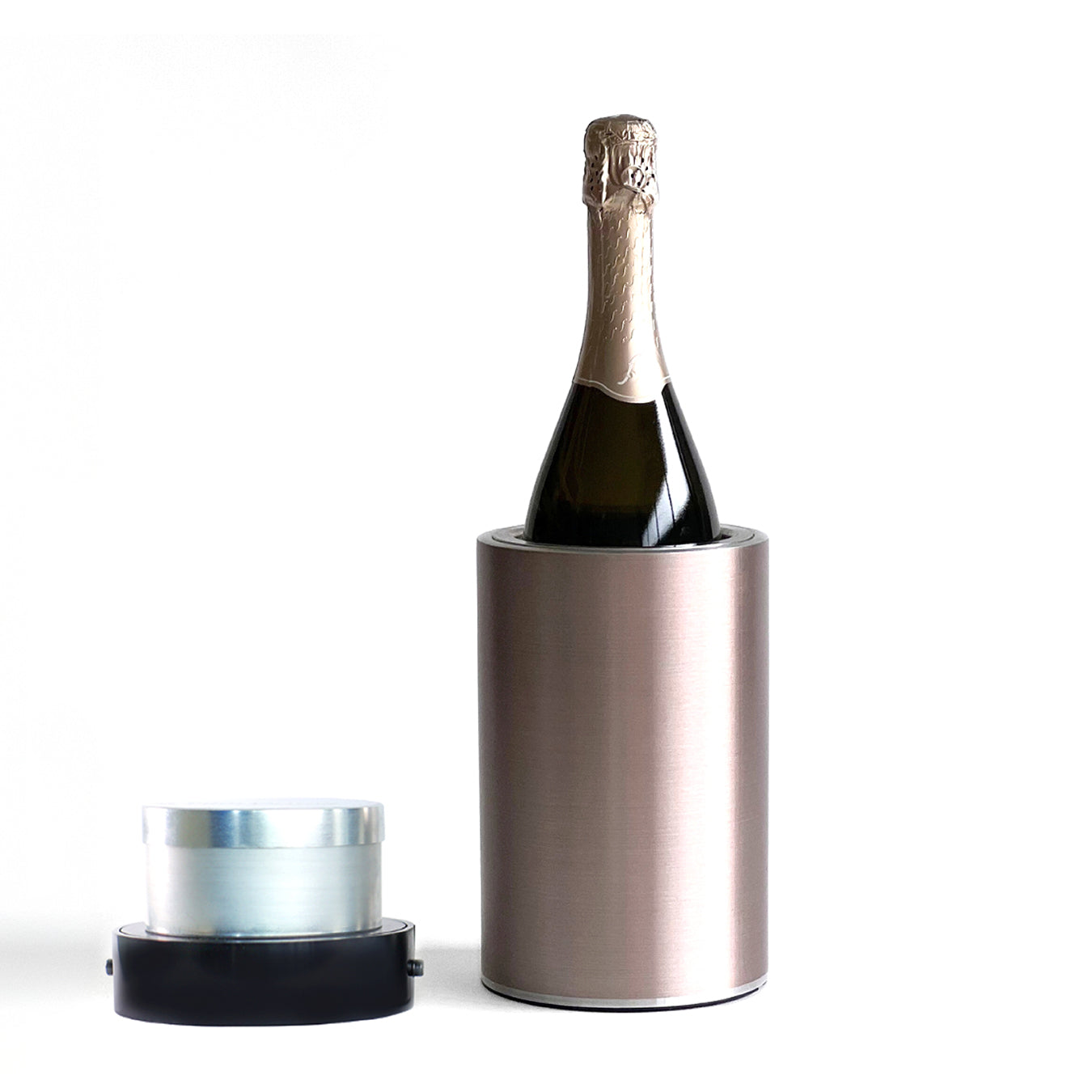 Wine Bottle Cooler – Reusable Ice-free Drink Chiller With Freezer Bullet – Keeps Wine, Prosecco & Champagne Cold For Hours – Fits Most 750ml Bottles | Rose Gold