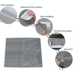 10 Pcs Waterproof Marble Wall Tile Stickers