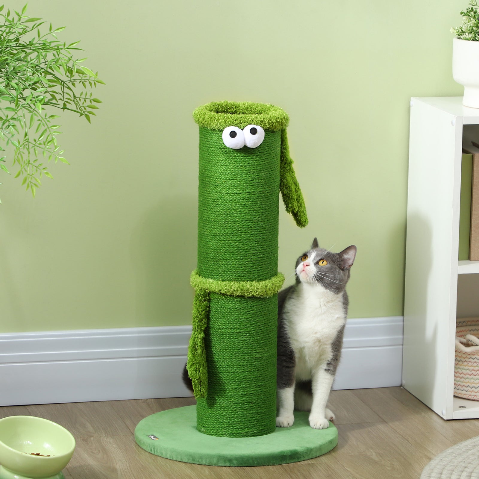 Cat Scratching Post For Indoor Cats With Sisal Rope Cover, Large Base