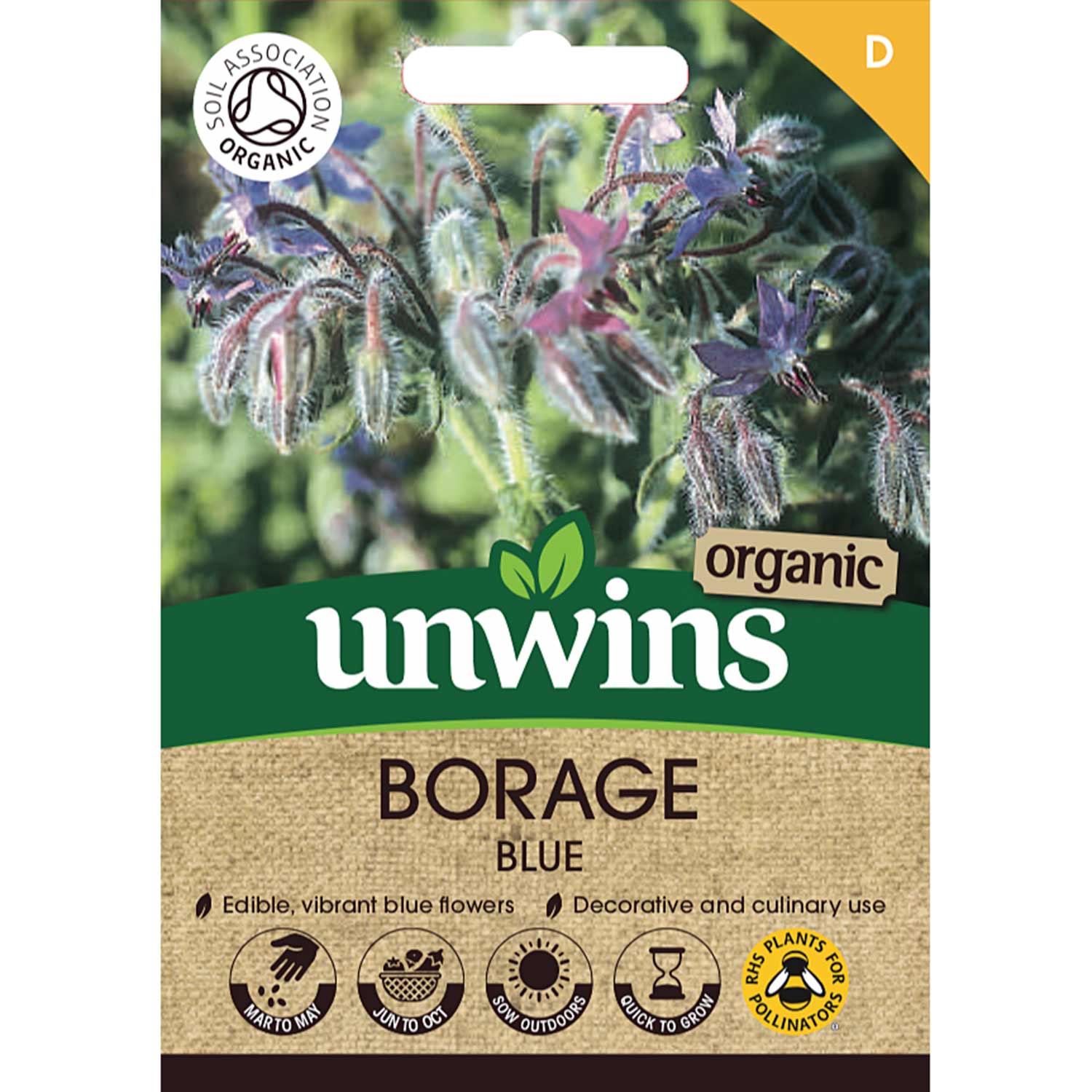 Borage Blue Organic | 100 Seeds