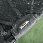 Outsunny Hanging Swing Chair W/ Metal Stand & Side Pocket