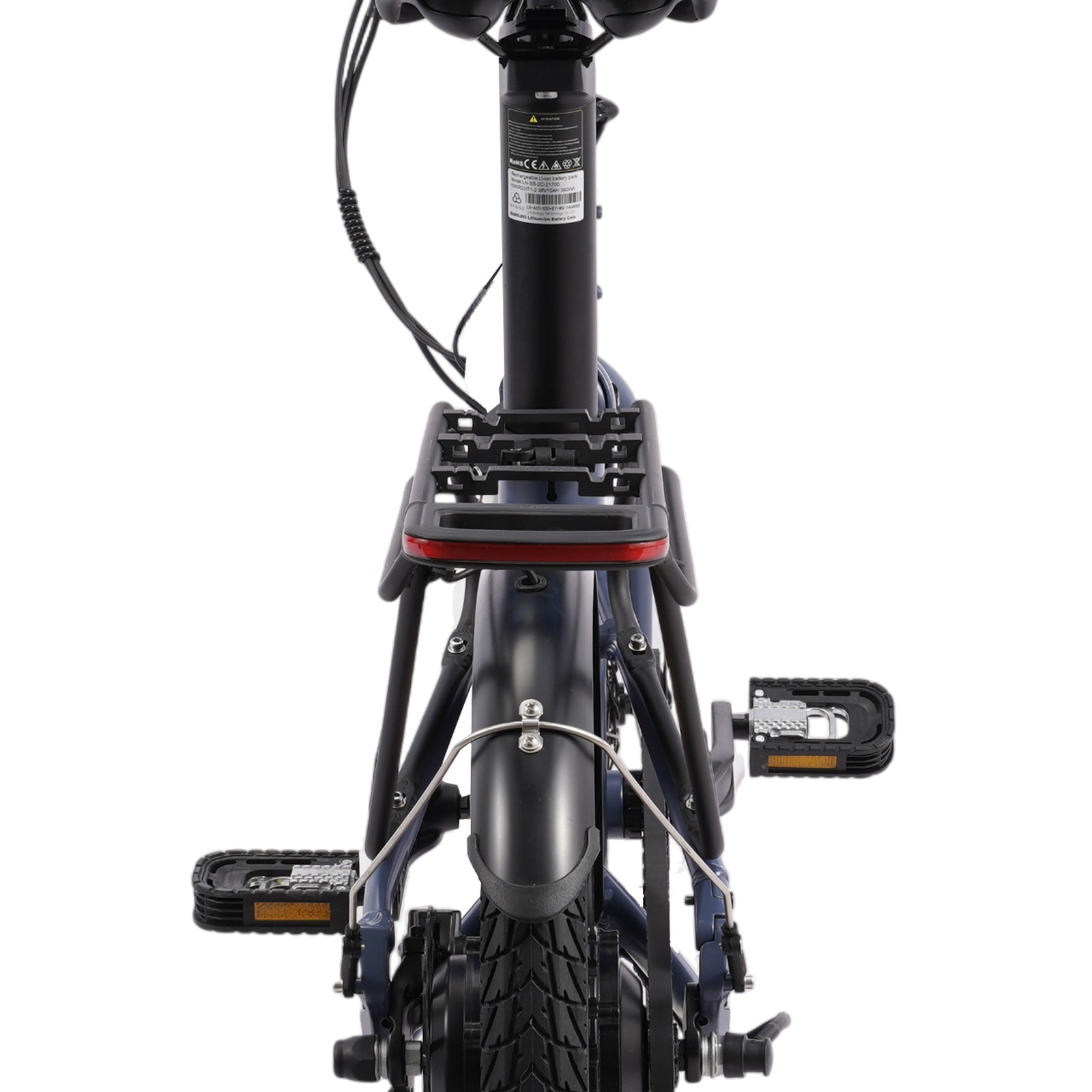 Virum Auto 2026 Folding E-bike, Automatic 3-speed, Belt Drive | One Size | Blue
