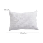 Bamboo Fiber Fabric Shredded Memory Foam Adjustable Medium Bed Pillows | Standard