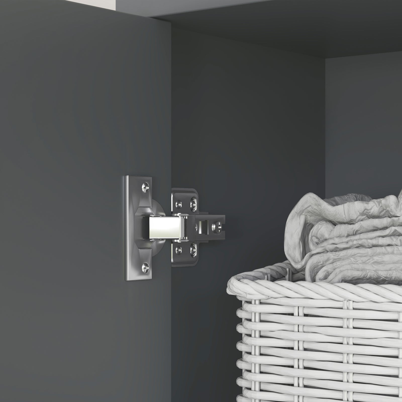 Bathroom Storage Unit With Open Shelves And Drawer