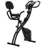 2-in-1 Folding Exercise Bike Upright Cycling Machine | Black