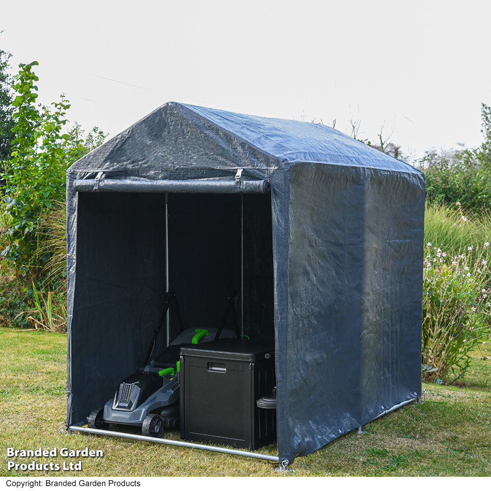 Garden_Gear Heavy Duty Pe Cover Shed 4 X 6ft Dark Grey