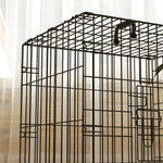 Pawhut Dog Crate With 2 Doors, Tray, Soft Cushion, For Extra Small Medium And Large Dogs | Black