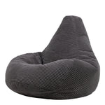Dalton Cord Bean Bag Chair | Charcoal