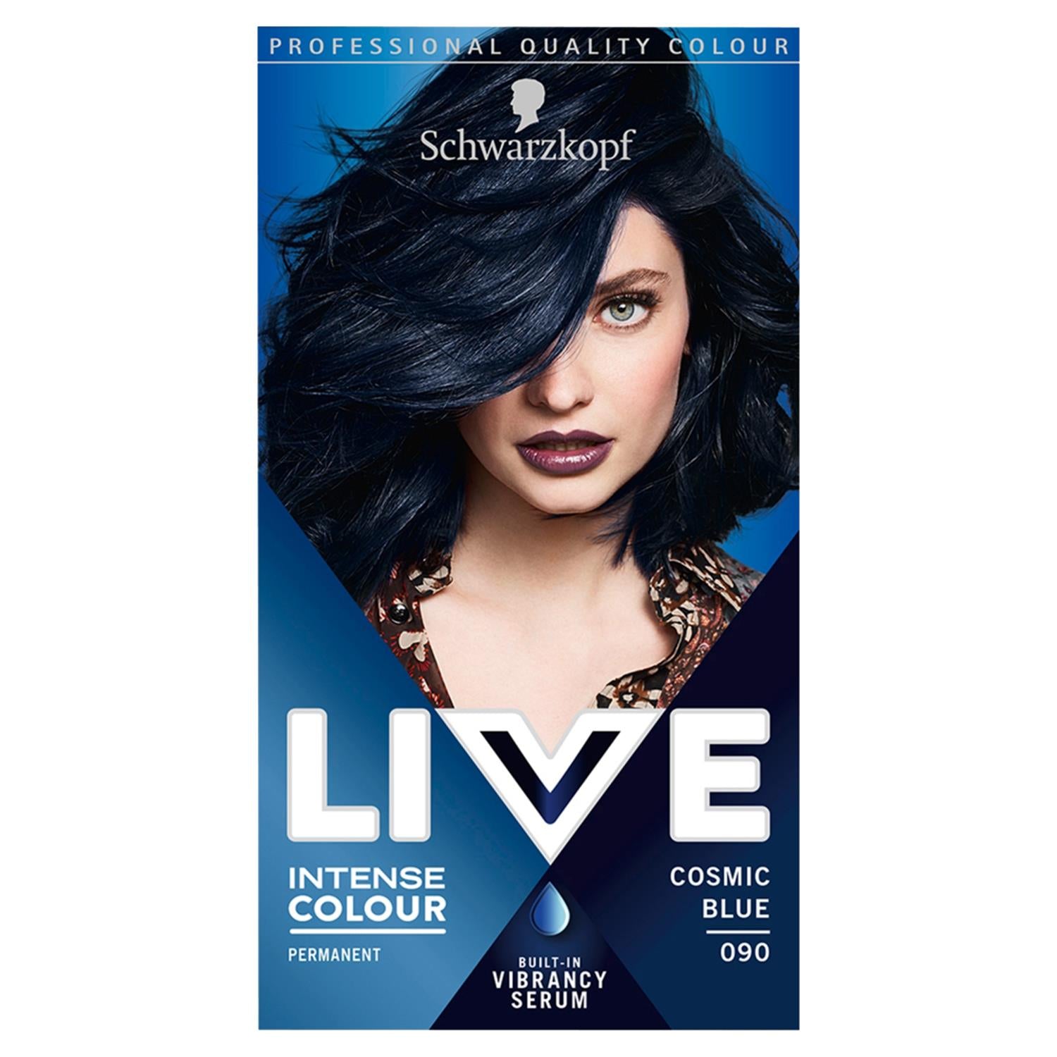Live Intense Colour Permanent Hair Dye, 090 Cosmic Blue